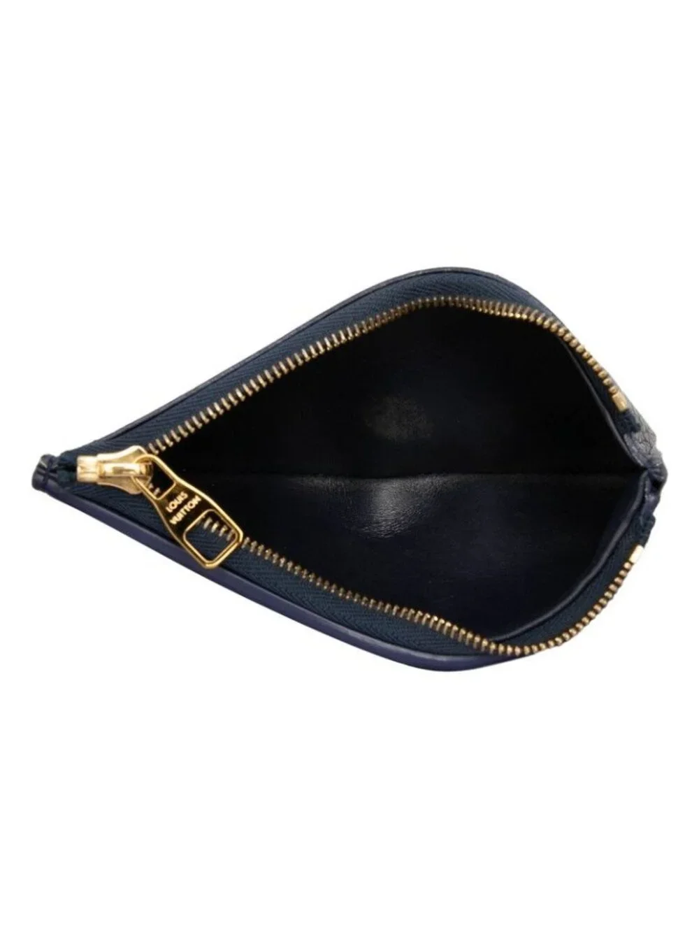 Louis Vuitton Portefeuille Capucines Compact Trifold Wallet Navy Taurillon
